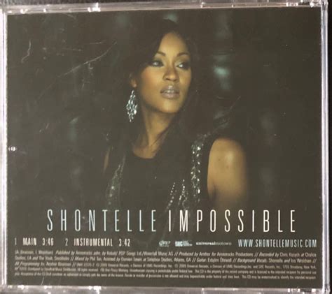 Shontelle - Impossible (2009, CD) | Discogs