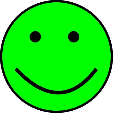 Smiley Grön Enkel - Gratis vektorgrafik på Pixabay