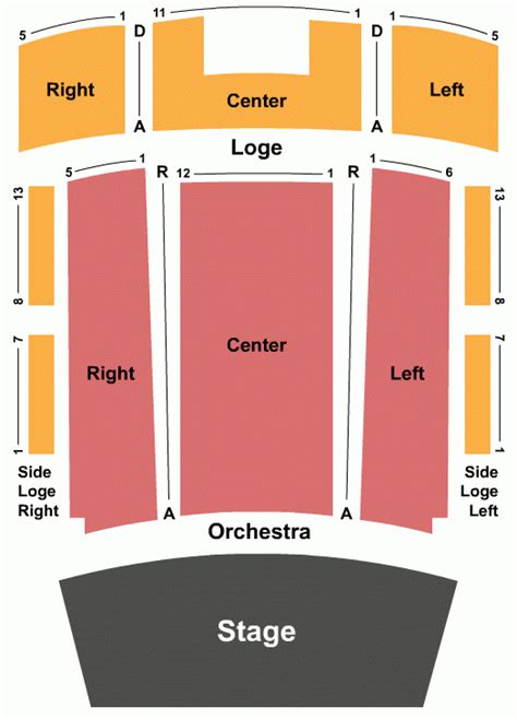 Marcus Center Seating Chart - Center Seating Chart