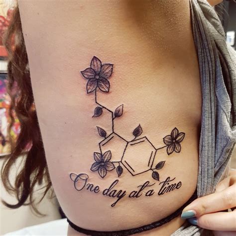 Serotonin Molecule Tattoo