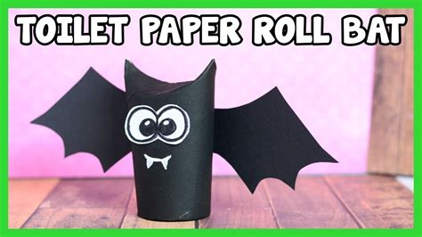 Toilet Paper Roll Bat Craft - simple Halloween craft for kids