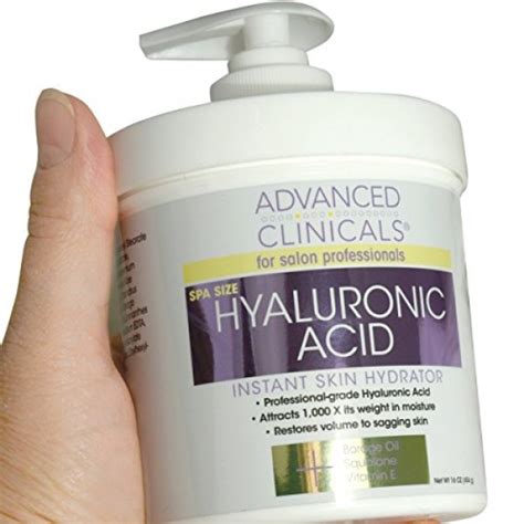 Advanced Clinicals Anti-aging Hyaluronic Acid Cream for face,