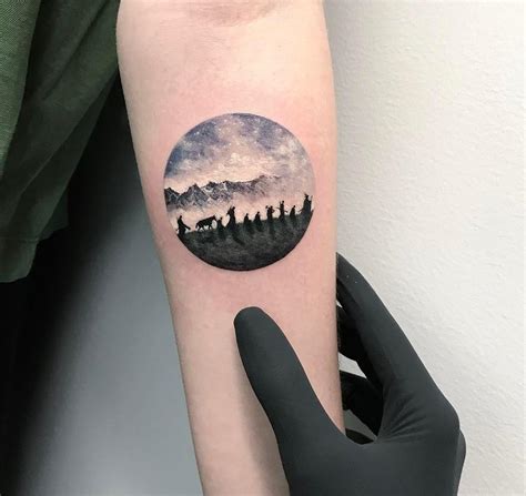 Minimalist Lord of the Rings tattoo : r/pics