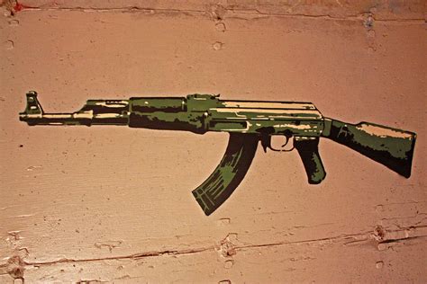 AK 47 Stencil