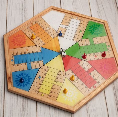 Parcheesi Board for 6 Players ORIGINAL CLASSIC BOARD. Hand - Etsy ...