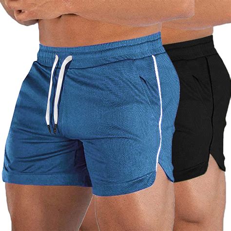 Buy EVERWORTH Men's Athletic Shorts Gym Workout Short Shorts Casual ...