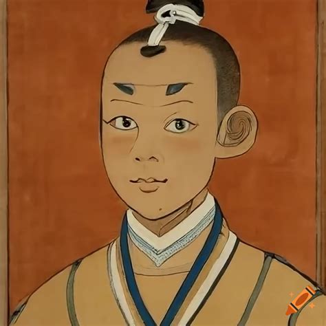 Historical painting of sokka from avatar in ming dynasty style, detailed