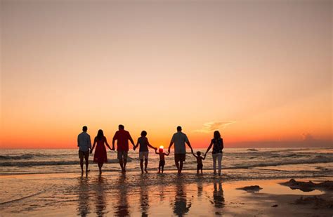 Family walking on the beach at sunset in Panama City Beach Beach Walk, Beach Sunset, Beach ...