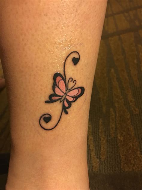 Butterfly Tattoos On Ankle For Girls