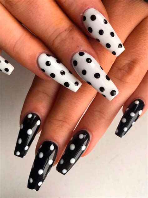 The Best Polka Dot Nail Designs for 2023 | Cute Manicure | Dots nails ...