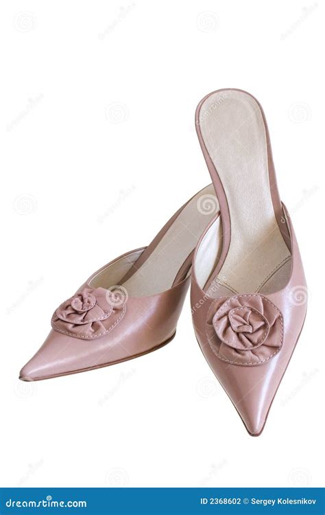 Beige leather shoes stock photo. Image of seductive, garment - 2368602