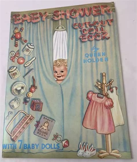 UNUSED 1985 QUEEN Holden Collection Baby Shower Cut-out Doll Book 7 Paper Dolls $15.00 - PicClick