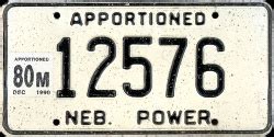 NEBRASKA Apportioned License Plates - moini.net