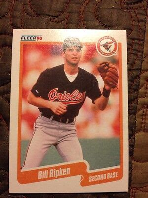 Rare Bill Ripken Fleer 1990 Card #186 Baltimore Orioles Baseball | eBay