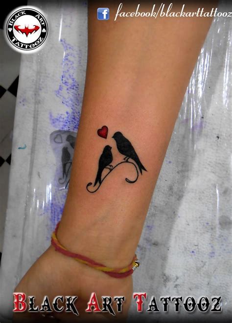 "Love Birds" done by Ravi Gohel﻿ at Black Art Tattooz﻿. #tattoo # ...