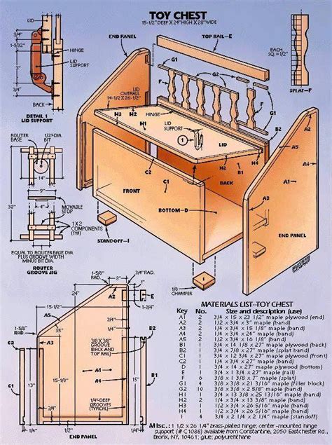 Toy Box #kidstoychest | Toy box plans, Chest woodworking plans, Toy boxes