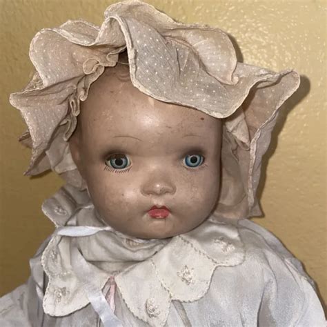 20” HORSMAN SLEEPY eye baby doll 1940s composition and cloth Vintage $39.90 - PicClick