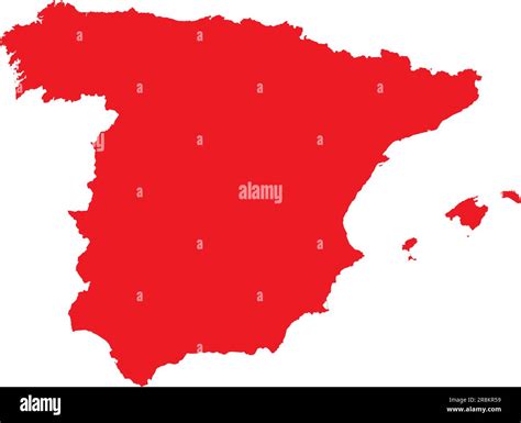 RED CMYK color map of SPAIN Stock Vector Image & Art - Alamy