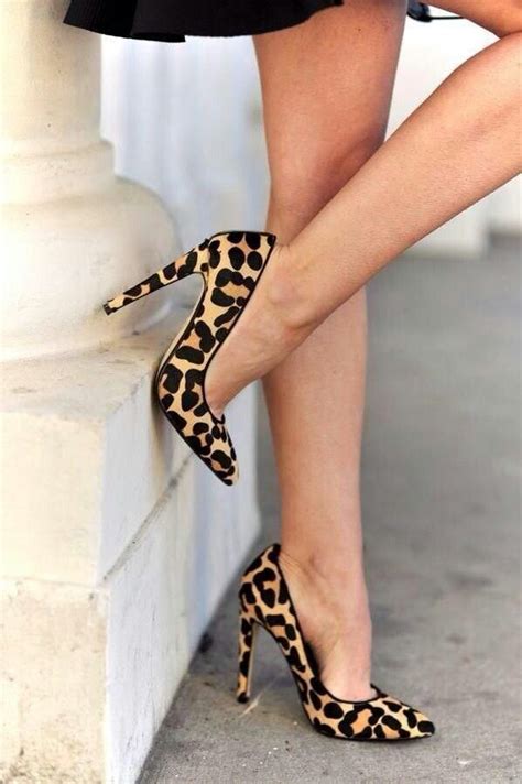 animal print | Cute high heels, Leopard shoes, Heels