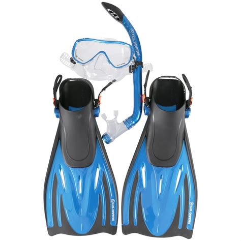 U.S. Divers® Small/Medium Adult Snorkeling Set 5 pc Bag - Walmart.com - Walmart.com