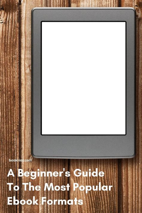 A Beginner’s Guide to the Most Popular Ebook Formats | Ebook, Beginners ...