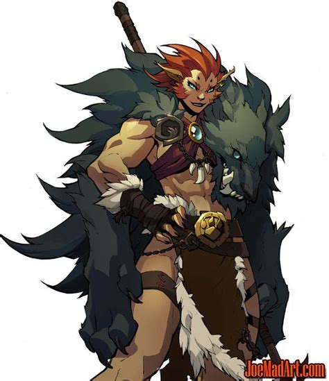 Battle Chasers Nightwar in-game Beastmaster art (Color) | Fantasy character design, Battle ...