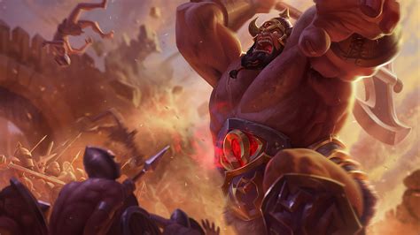 Sion, LoL, Barbarian, Splash Art, 4K, #463 Wallpaper PC Desktop