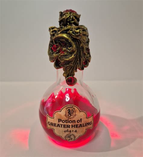 Dnd 5E Healing Potion Greater Healing Potion With LED Light - Etsy UK