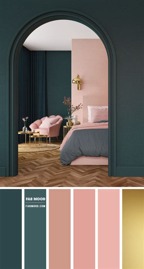 Green and Blush Pink Colour Scheme for Bedroom | Best Colour combos