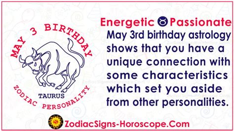 May 3 Zodiac (Taurus) Horoscope Birthday Personality and Lucky Things