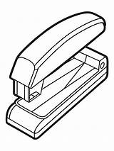 Stapler colouring Book pages With Vector Design For Children  Premium sketch template