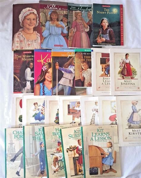 Huge American Girl Book Lot of 22 Mixed Books Hardcover Softcover Doll ...