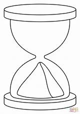 Hourglass Sablier Ampulheta Clessidra Reloj Colorare Sanduhr  sketch template