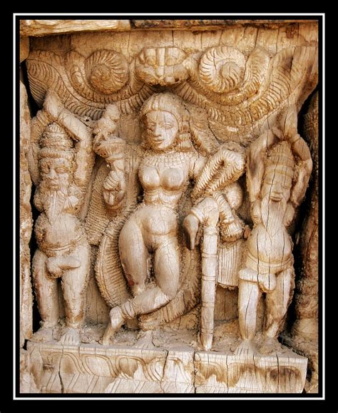 Wood carving detail2 - Vishnu Mohini | Details of wood carvi… | Flickr