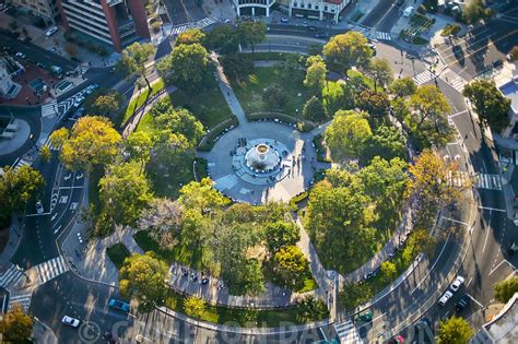 AerialStock | Aerial photograph of Dupont Circle in Washington DC