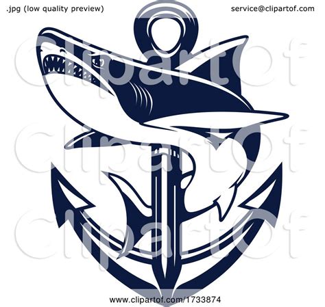 Shark and Anchor by Vector Tradition SM #1733874