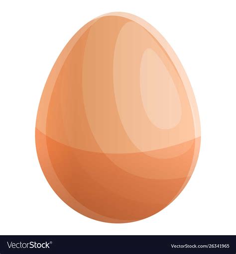 Whole egg icon cartoon style Royalty Free Vector Image