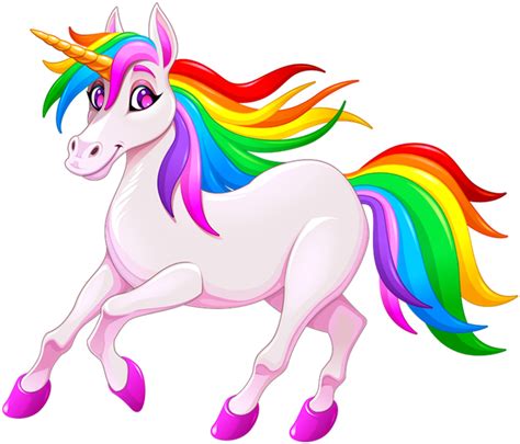 Cartoon Rainbow Unicorn Clipart - Full Size Clipart (#5745687) - PinClipart