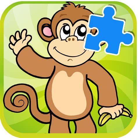 Games Monkey Jigsaw Puzzles For Kids Preschool