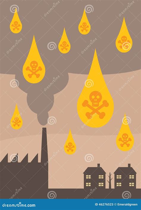 Acid Rain Vector Illustration | CartoonDealer.com #11777836