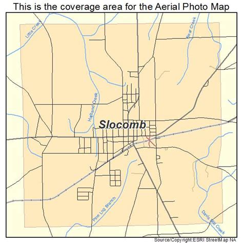 Aerial Photography Map of Slocomb, AL Alabama