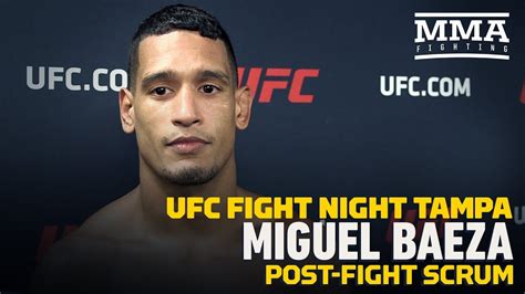 UFC Tampa: Miguel Baeza Breaks Down Oblique Kick Finish Over Hector Aldana - MMA Fighting - YouTube