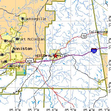 Heflin, Alabama (AL) ~ population data, races, housing & economy