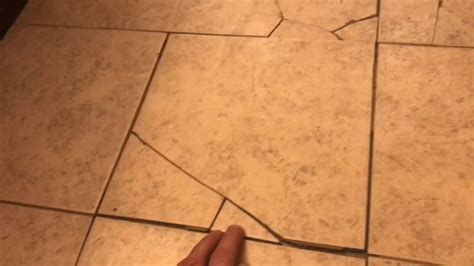 repairing CRACKED “tile floor” - YouTube