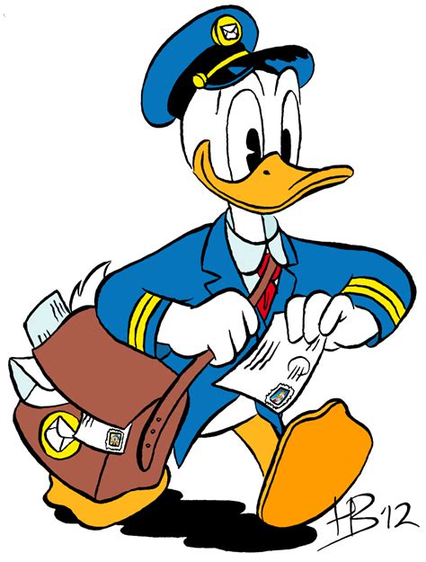 Donald Duck Postman PNG Image | Duck cartoon, Donald duck, Disney duck