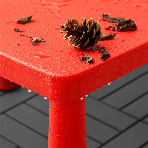 MAMMUT children's table in/outdoor red 77x55 cm | IKEA Eesti