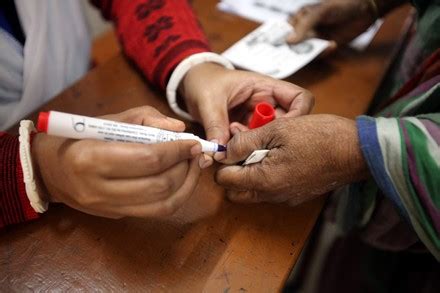 Official Marks Voters Thumb Polling Center Editorial Stock Photo ...