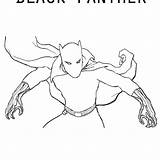 Black Panther Coloring Pages From Superhero movie  Free Printable sketch template