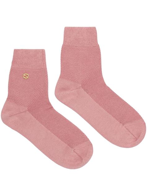 Gucci Interlocking G-logo cotton-blend Socks - Farfetch