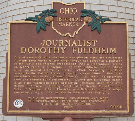 44-18 Journalist Dorothy Fuldheim - Remarkable Ohio